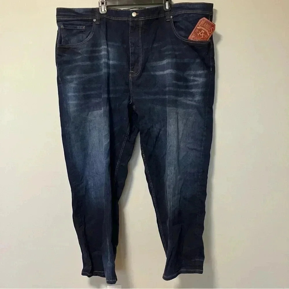 NWT Akademiks Jeanius Dark Wash Jeans W52  x L32